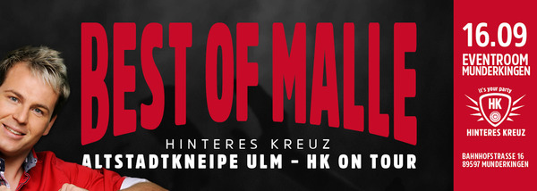 Party Flyer: Best-of-Malle Altstadtkneipe HK Ulm on Tour am 16.09.2017 in Munderkingen