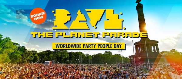 Party Flyer: Rave The Planet Parade 2022 - TOGETHER AGAIN am 09.07.2022 in Berlin