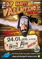 Aprs-Party mit DJ Matty Valentino - am Sa. 24.01.2015 in Lichtenstein (Reutlingen)